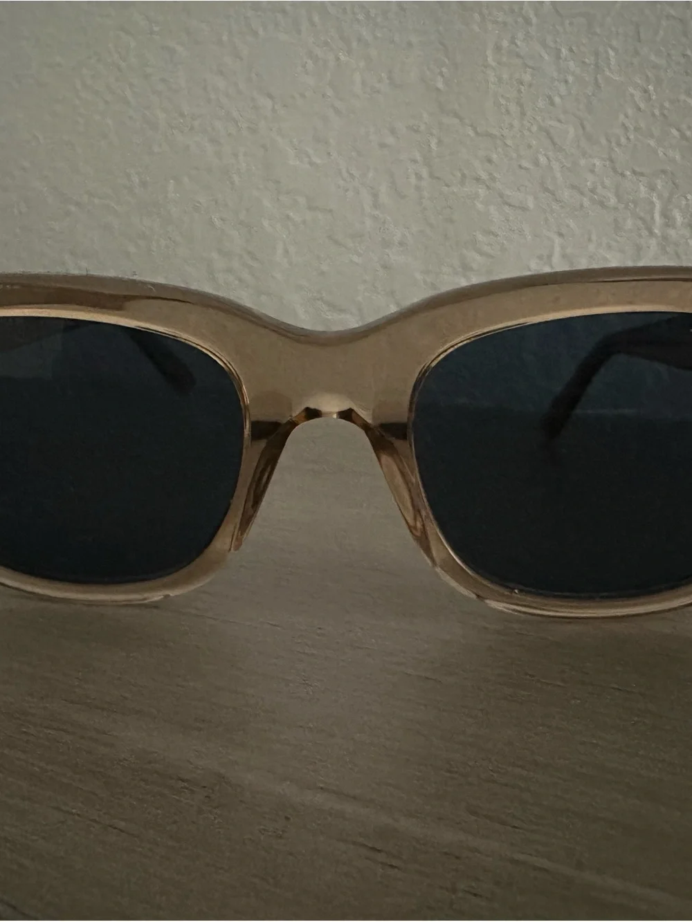 Tom Ford Transparent Brown Frame Sunglasses with blue Lenses authentic
